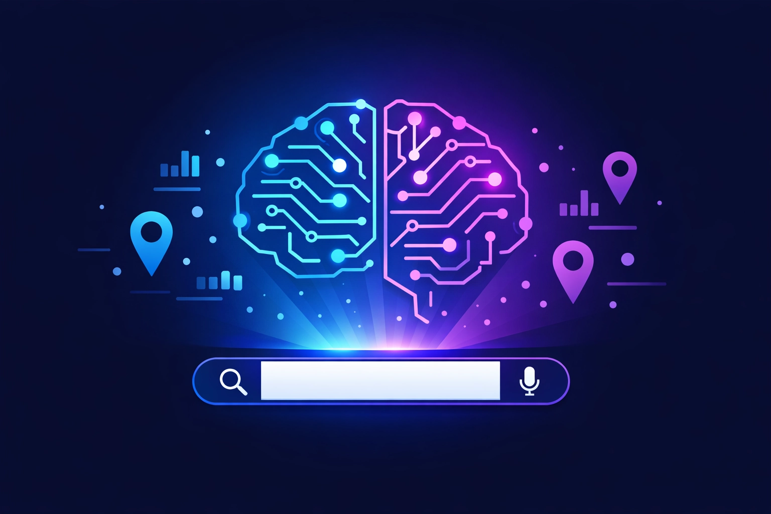 AI search overview illustrating local SEO data signals for Chattanooga businesses.